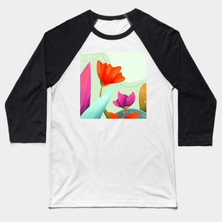 Beautiful Flower Art Baseball T-Shirt